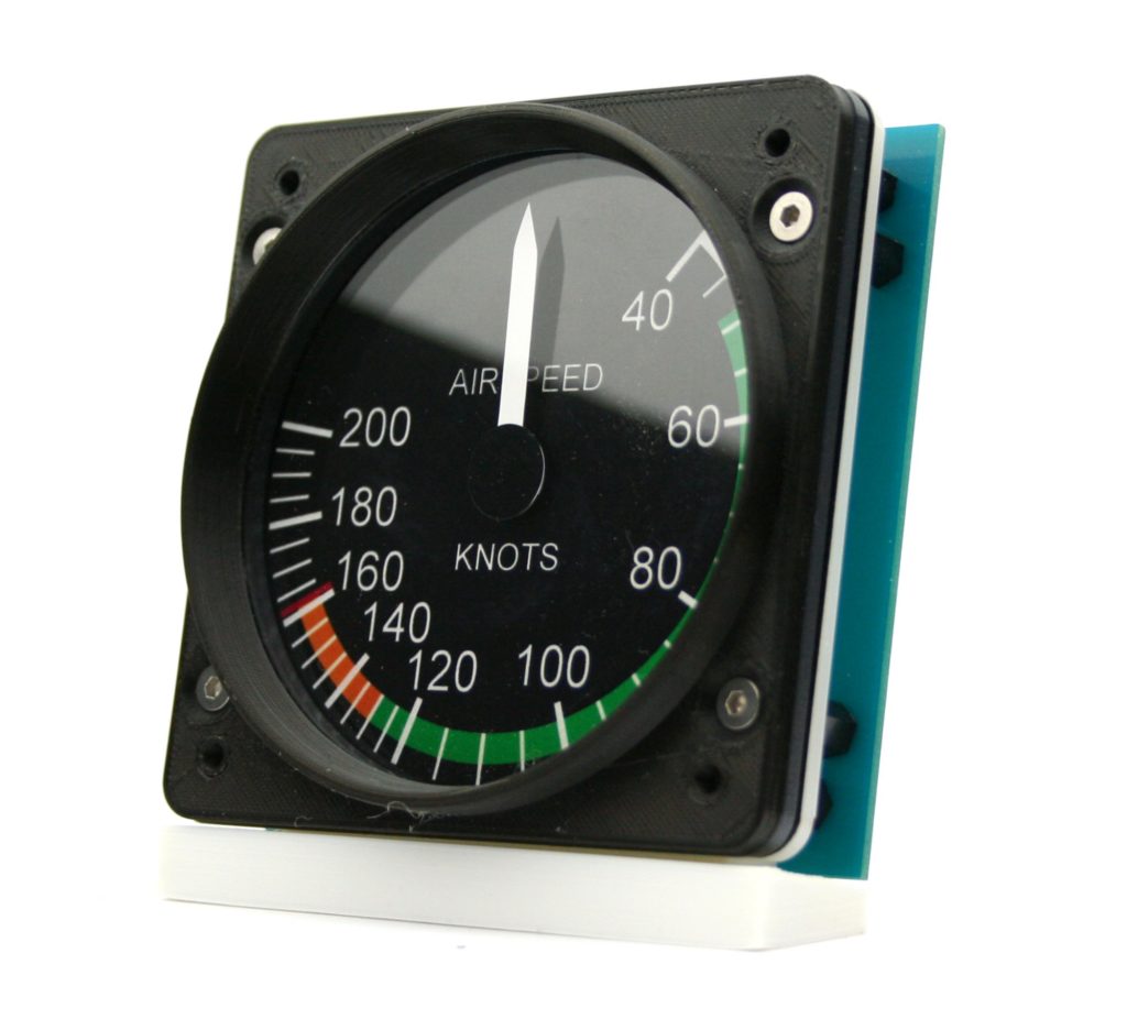 83mm Cessna style IAS gauge kit (200 KTS Orange arc)