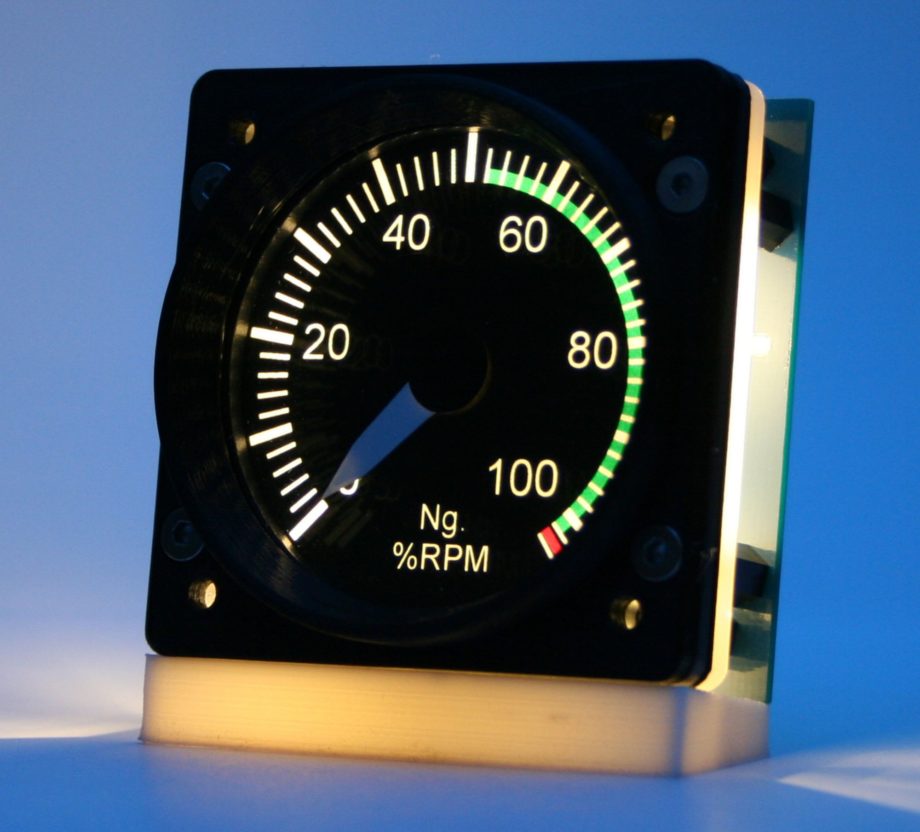 60mm Cessna style RPM gauge kit