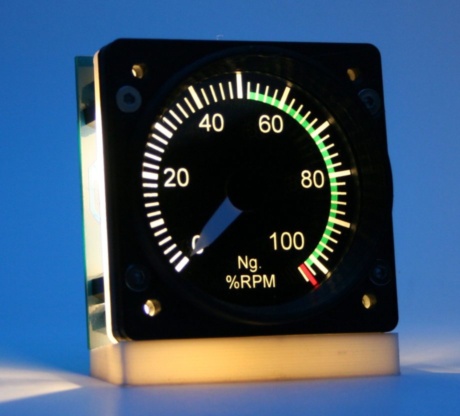 60mm Cessna style RPM gauge kit