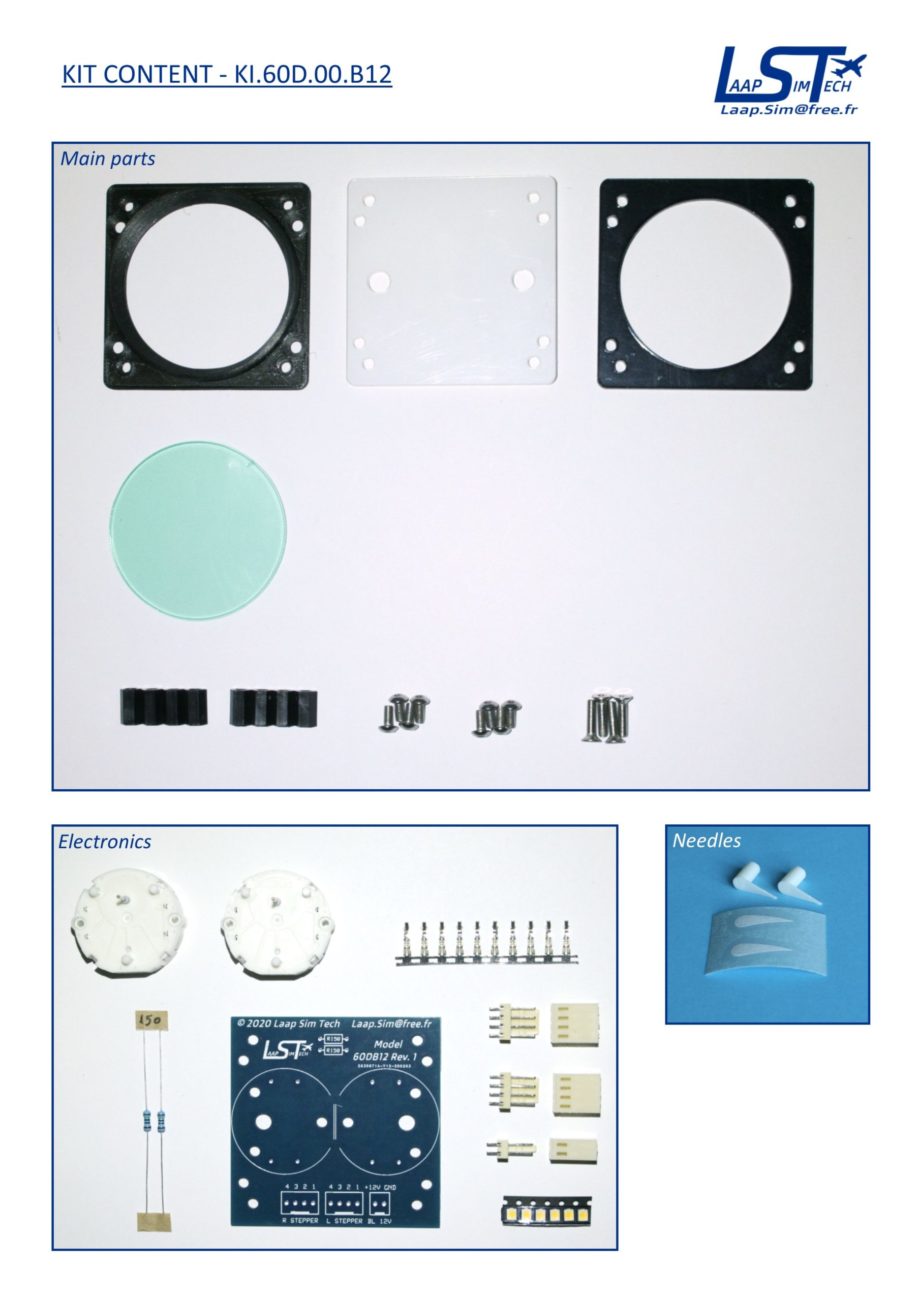 60mm dual needle blank gauge kit