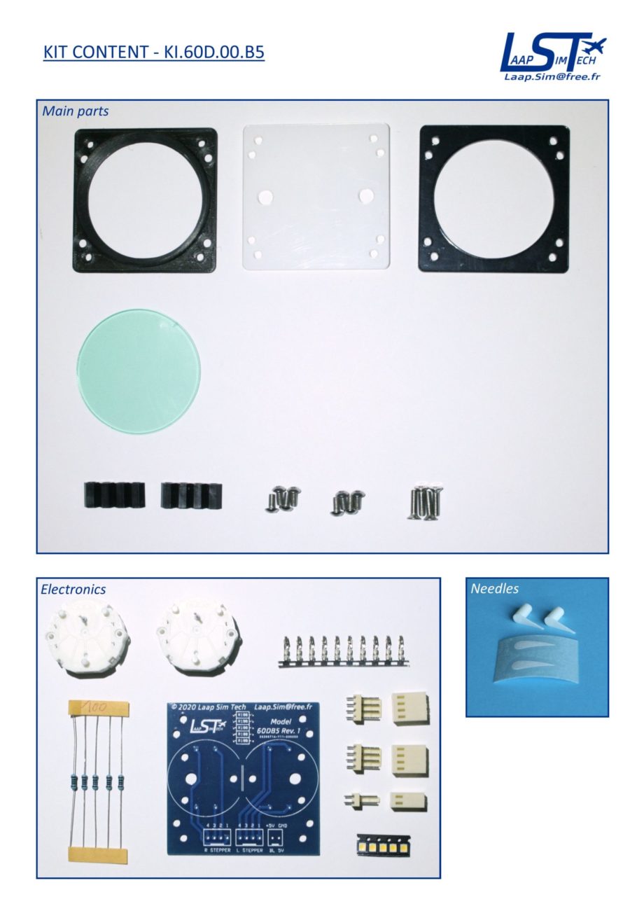 60mm dual needle blank gauge kit