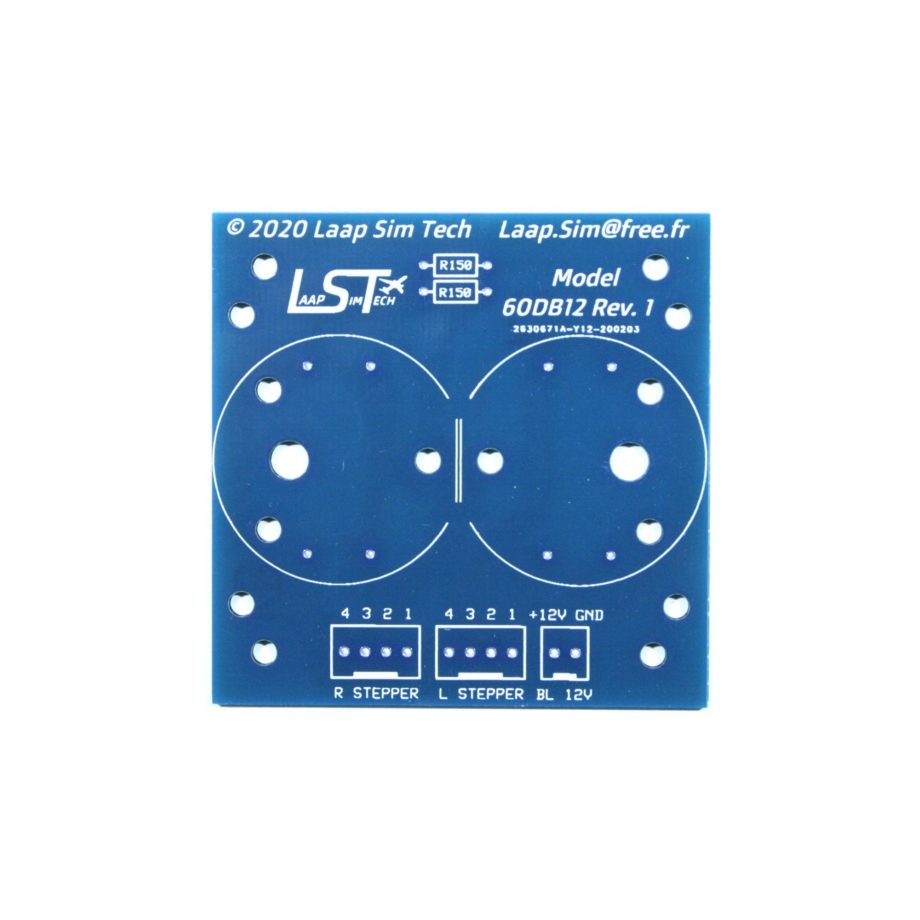 PCB for 60mm gauge (dual needle)