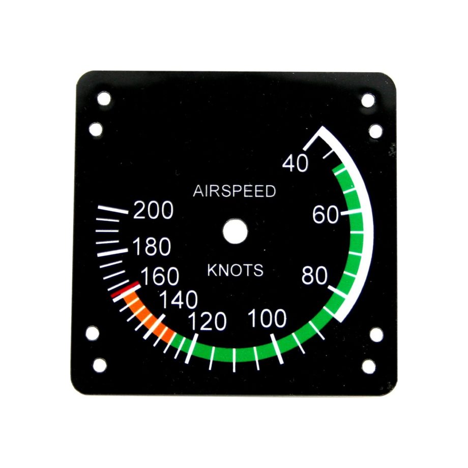 83mm Cessna style IAS pattern (200 kts Orange)