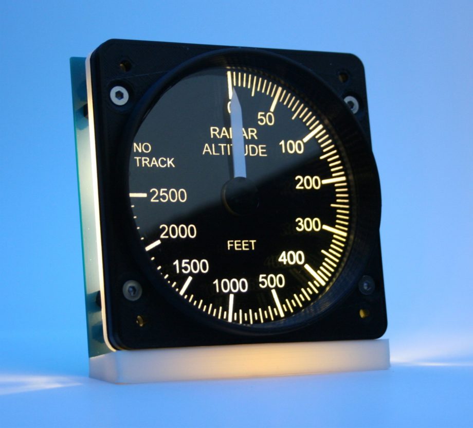 83mm Airliner style RadioAlt kit gauge (2500ft)