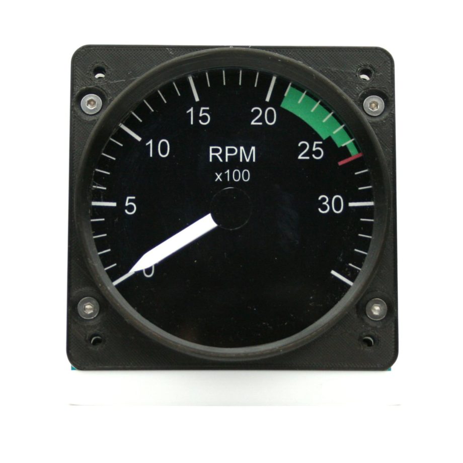 83mm Cessna style RPM gauge kit