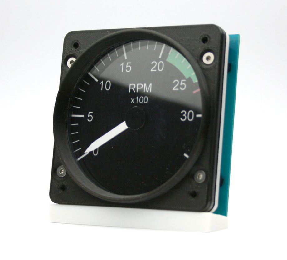 83mm Cessna style RPM gauge kit