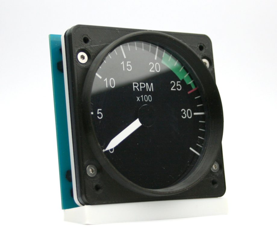 83mm Cessna style RPM gauge kit