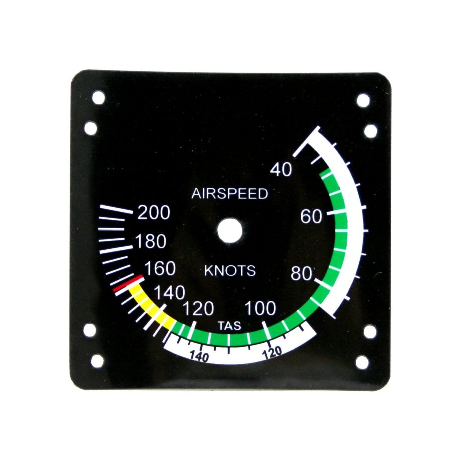 83mm Cessna style IAS pattern (200 kts Yellow - fake TAS)