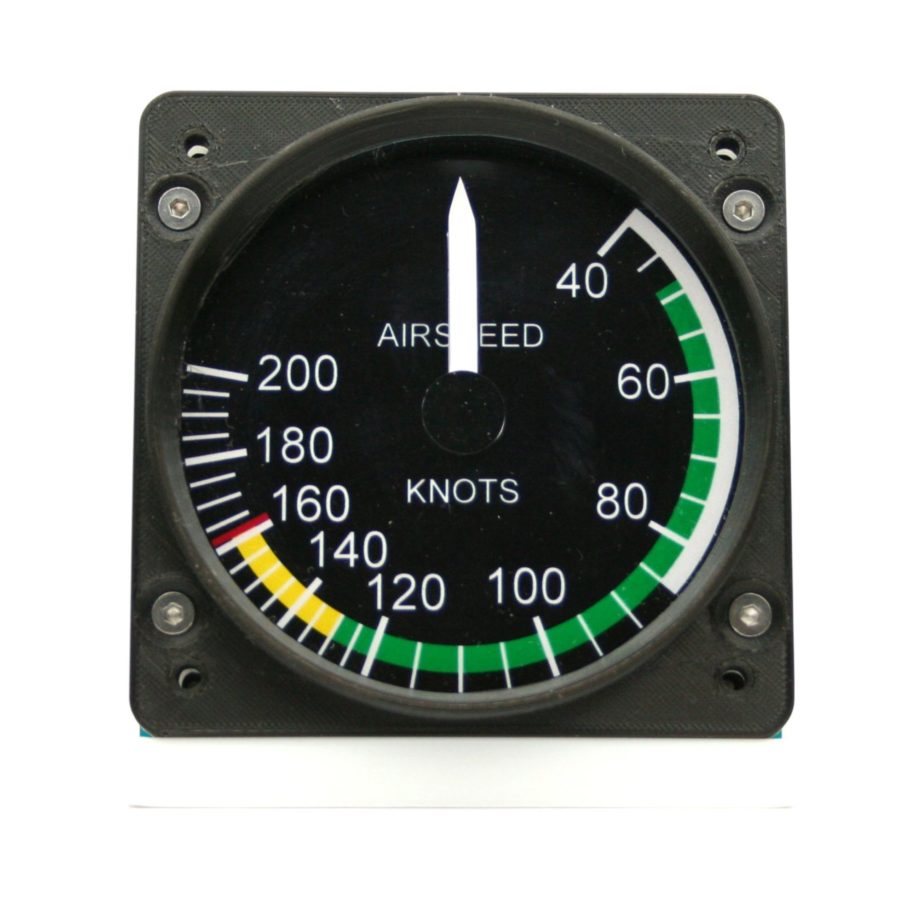 83mm Cessna style IAS gauge kit (200 KTS Yellow arc)