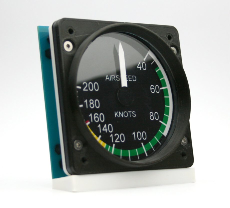 83mm Cessna style IAS gauge kit (200 KTS Yellow arc)