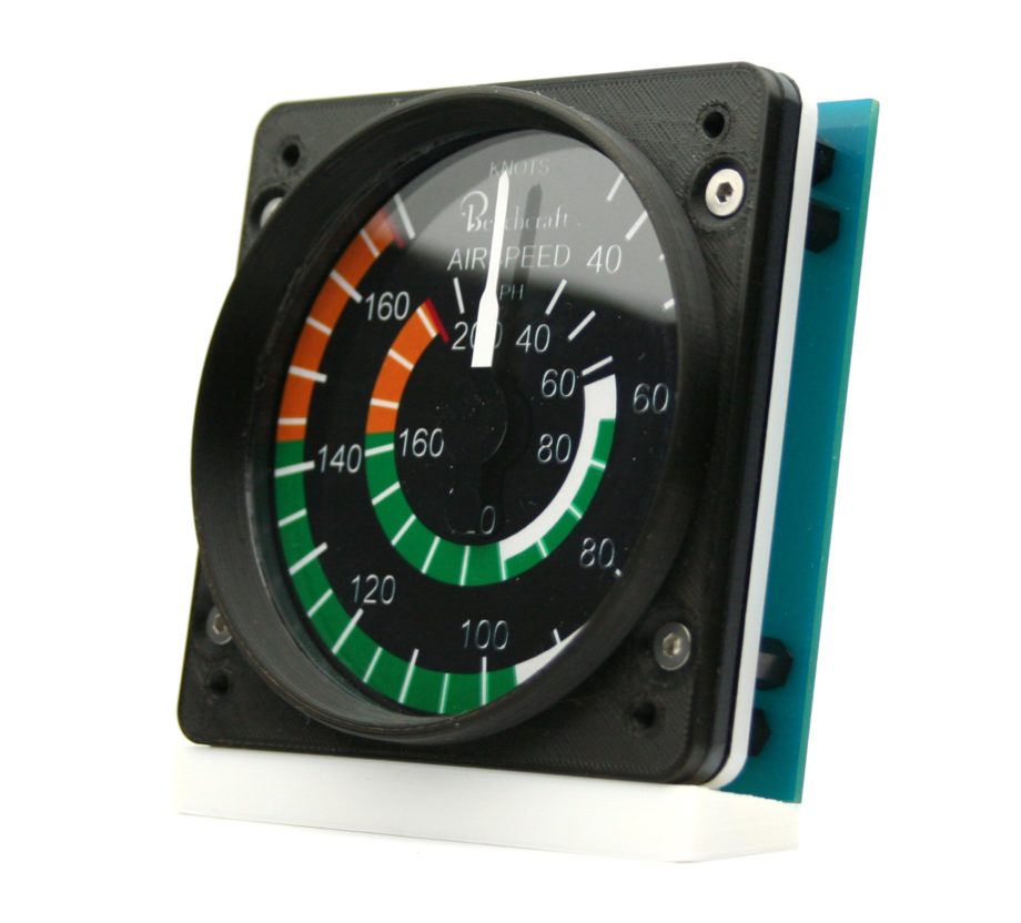 83mm Beechcraft style dual IAS gauge kit (200MPH / 170KTS)