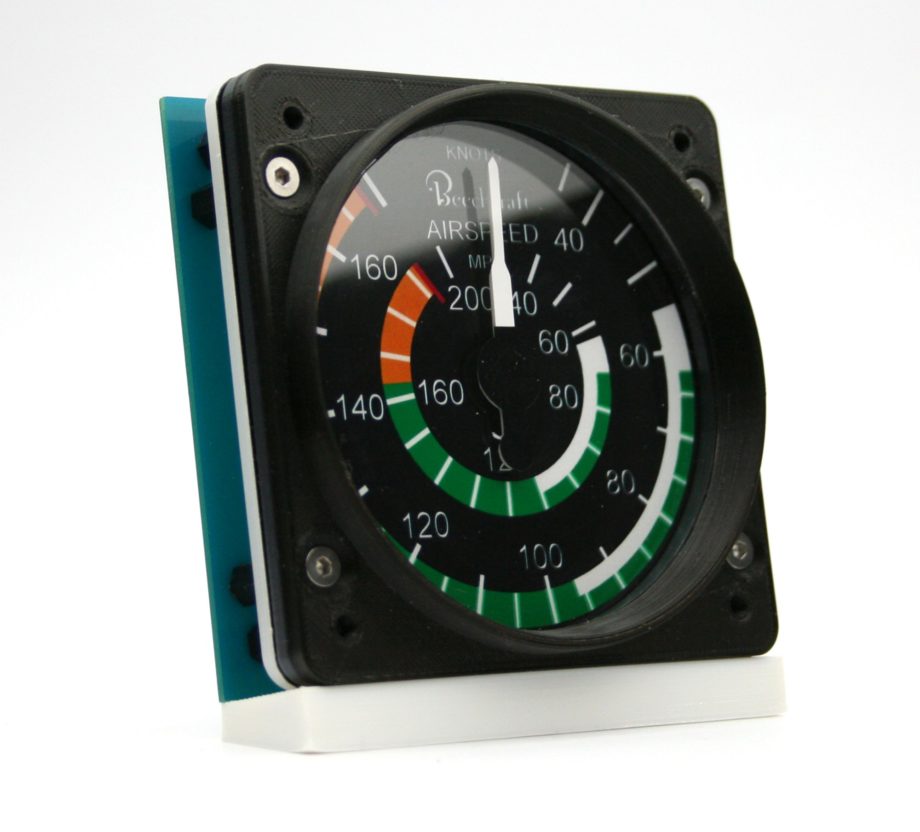 83mm Beechcraft style dual IAS gauge kit (200MPH / 170KTS)