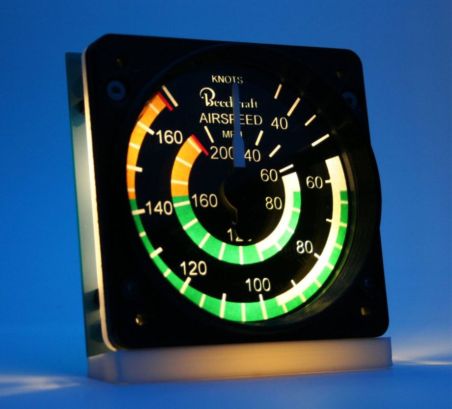 83mm Beechcraft style dual IAS gauge kit (200MPH / 170KTS)