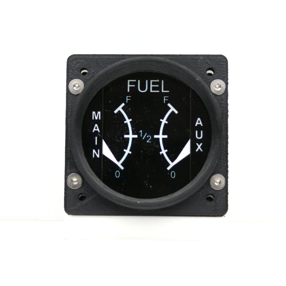 60mm Cessna style Fuel Main / Aux gauge kit