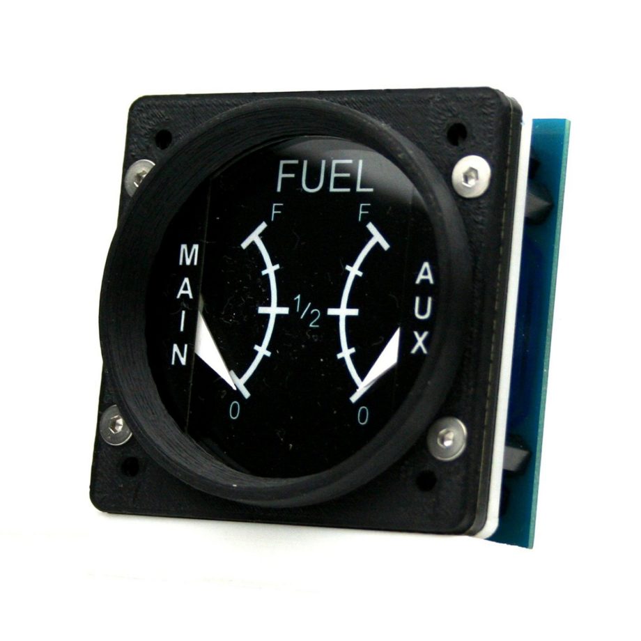 60mm Cessna style Fuel Main / Aux gauge kit