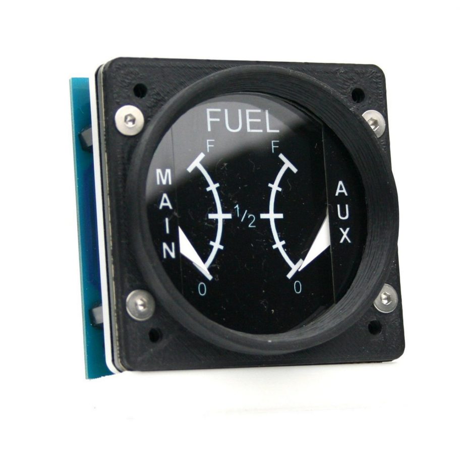 60mm Cessna style Fuel Main / Aux gauge kit